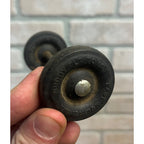 Original Buddy L Toys 1.5" Tire Wheel Hard Rubber Replacement Part Pair (2)