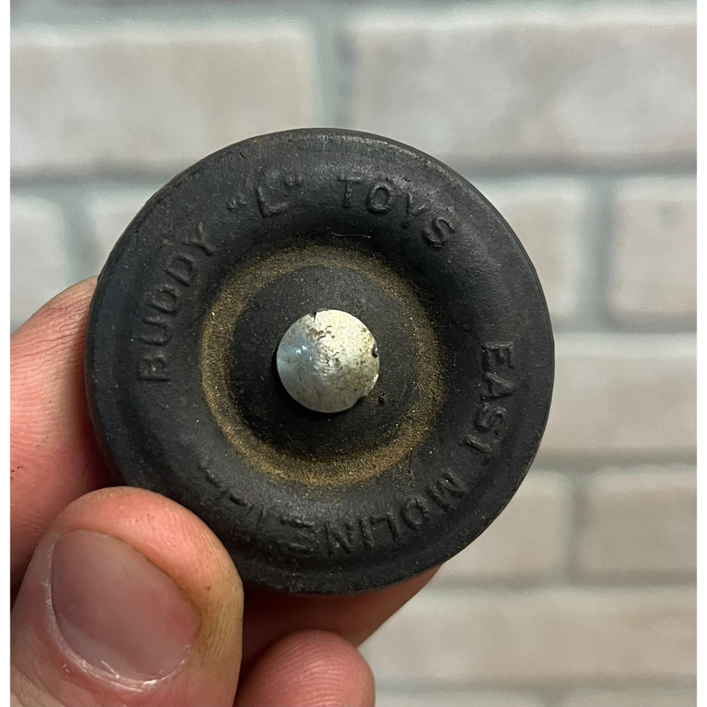 Original Buddy L Toys 1.5" Tire Wheel Hard Rubber Replacement Part Pair (2)