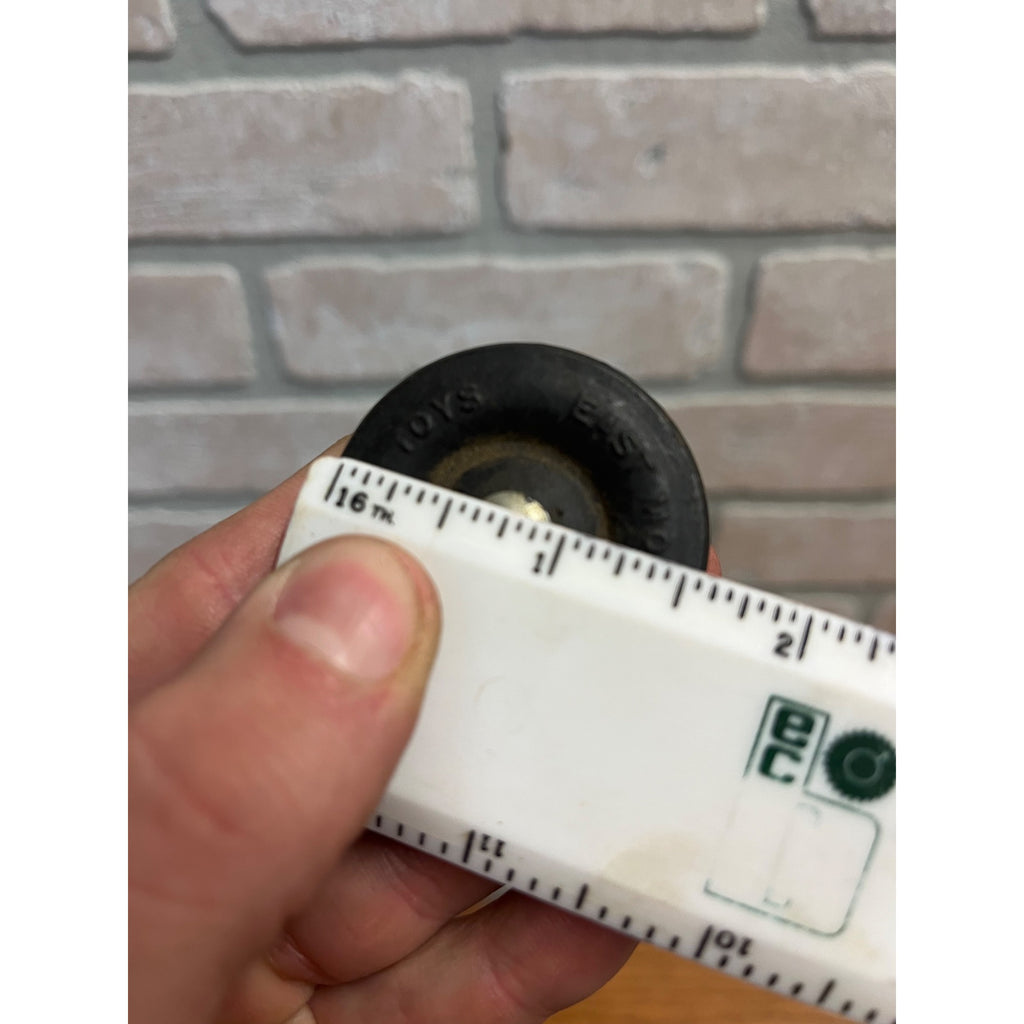 Original Buddy L Toys 1.5" Tire Wheel Hard Rubber Replacement Part Pair (2)