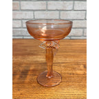 RARE Vintage Cambridge Glass Statuesque Nude Compote Art Deco Pink 3011