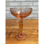 RARE Vintage Cambridge Glass Statuesque Nude Compote Art Deco Pink 3011