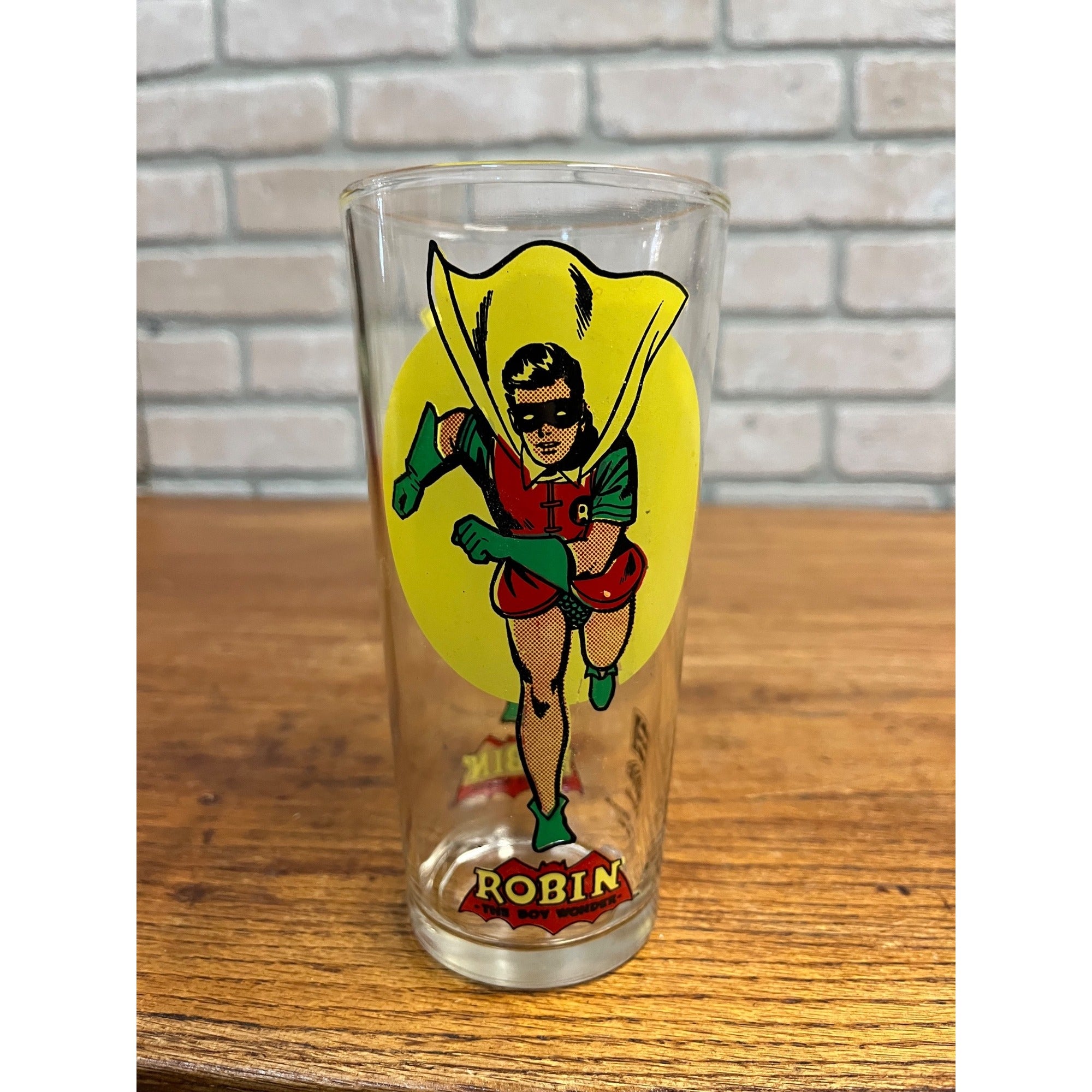 Vintage 1976 Robin Pepsi Super Hero Series Collectible Drinking Glass Dc Comics