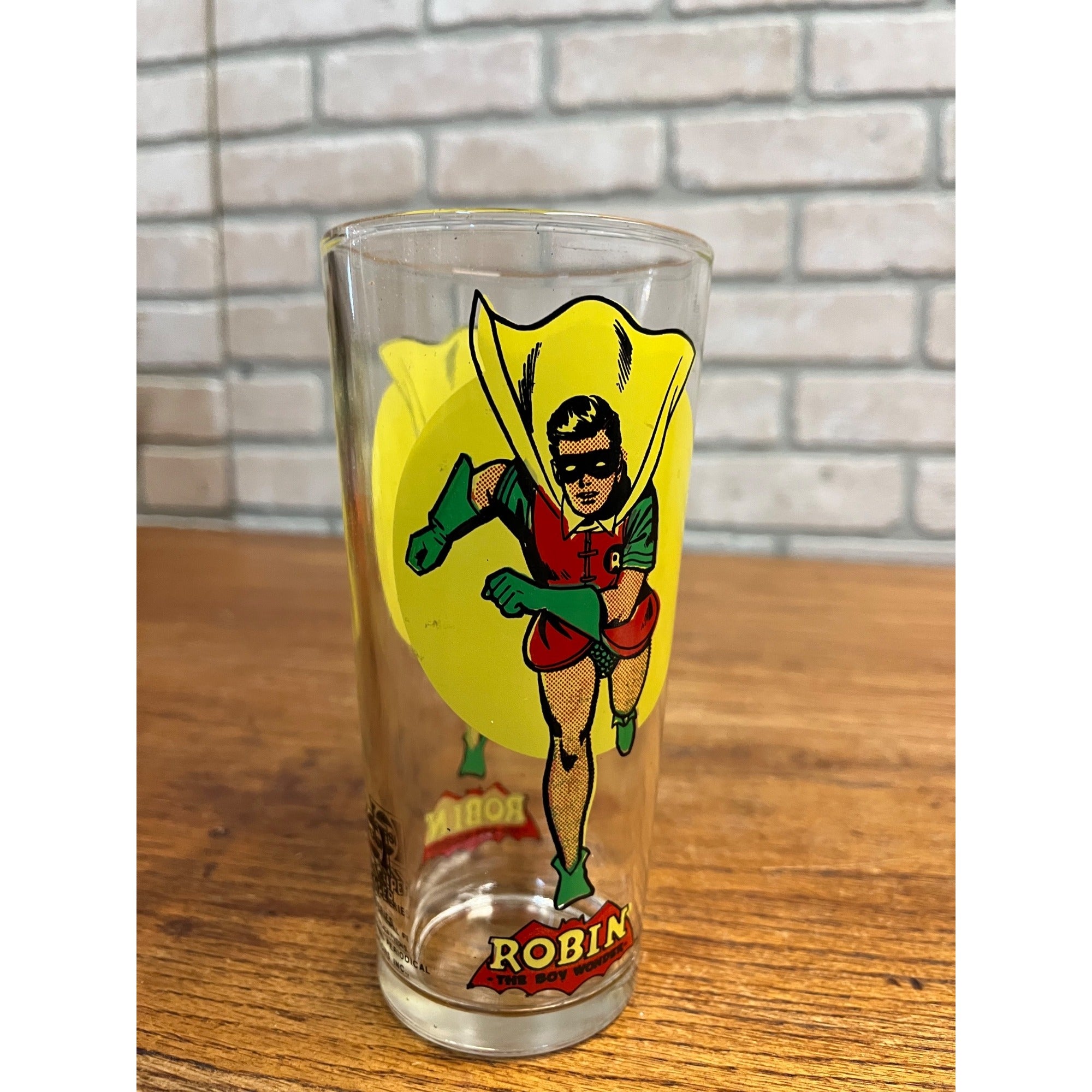Vintage 1976 Robin Pepsi Super Hero Series Collectible Drinking Glass Dc Comics