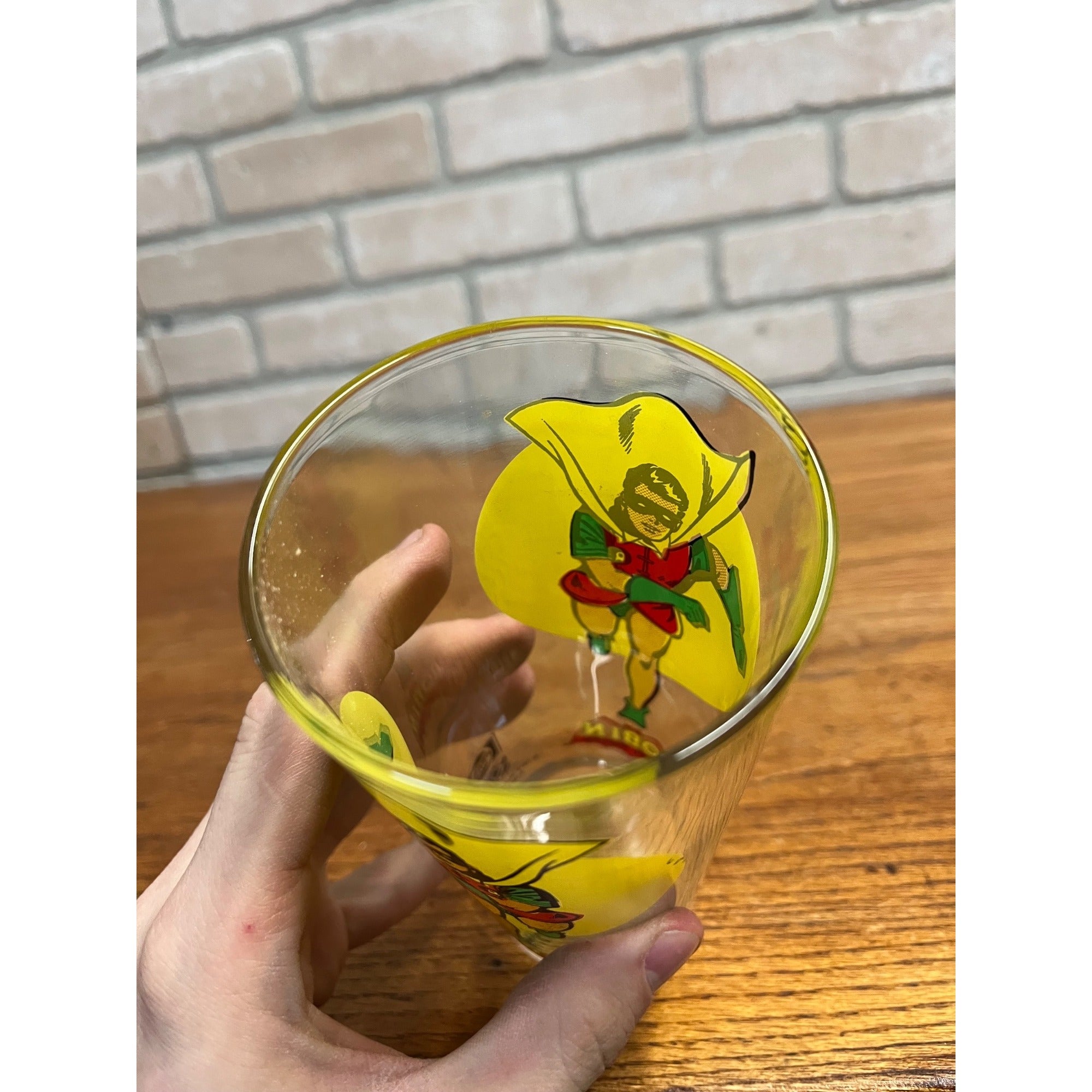 Vintage 1976 Robin Pepsi Super Hero Series Collectible Drinking Glass Dc Comics