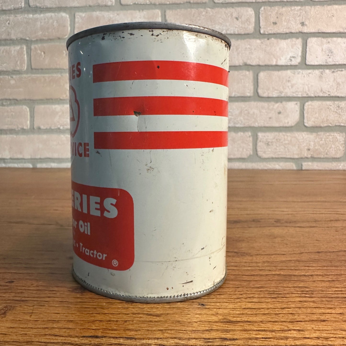 Vintage Cities Service C Series 1 Quart Oil Can Metal Gas Advertising Tractor Bus