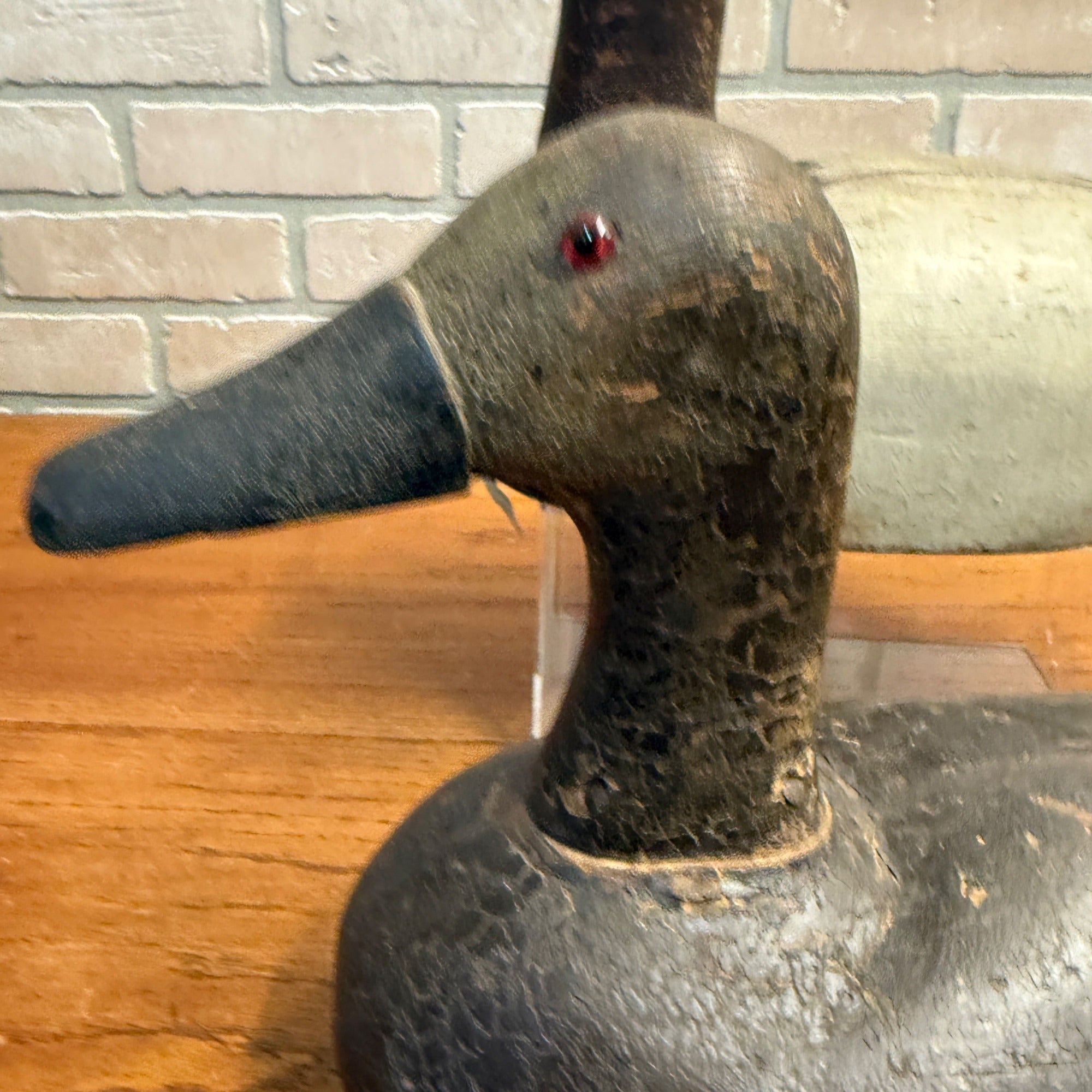 1940's High Head Canvasback Pair Duck Decoy Wisconsin Early Nice Paint Detailed