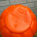 Vintage Plastic Blow Mold Smiling Jack O' Lantern Halloween Candy Bucket Grand Venture LP 1997