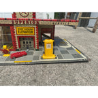 Vintage 1950s Auto Sales Repair Garage Toy Playset T. Cohn Tin Litho