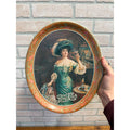 Vintage Repro Pepsi Cola Advertisement Oval Serving Tray Gibson Girl