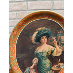 Vintage Repro Pepsi Cola Advertisement Oval Serving Tray Gibson Girl