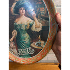 Vintage Repro Pepsi Cola Advertisement Oval Serving Tray Gibson Girl