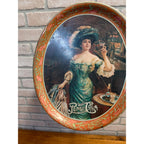 Vintage Repro Pepsi Cola Advertisement Oval Serving Tray Gibson Girl