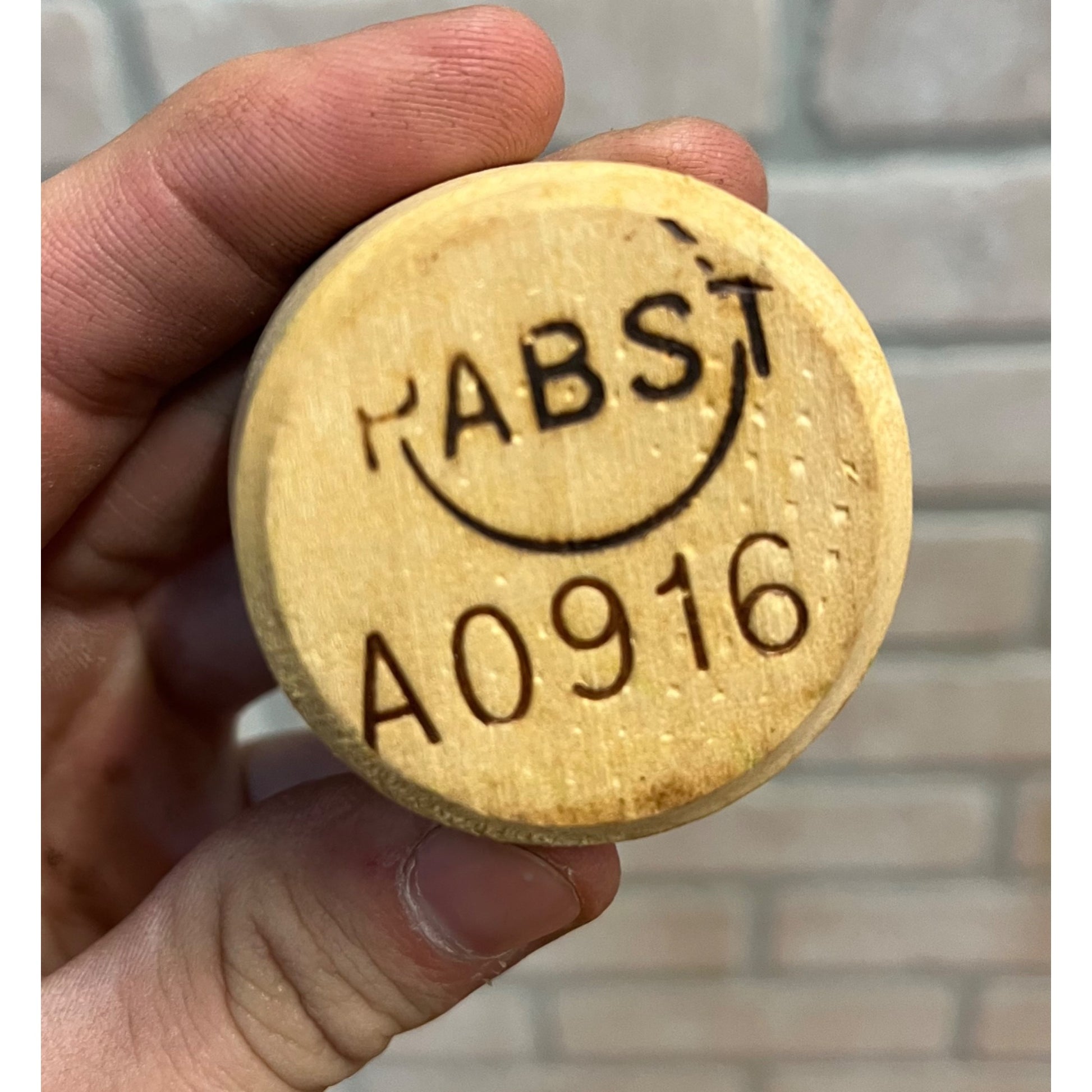 Vintage Pre-Prohibition Pabst Blue Ribbon Beer Barrel Keg Stopper Bung -- Green