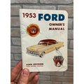 Vintage 1953 Ford Owner's Manual Original Automobile Automobilia