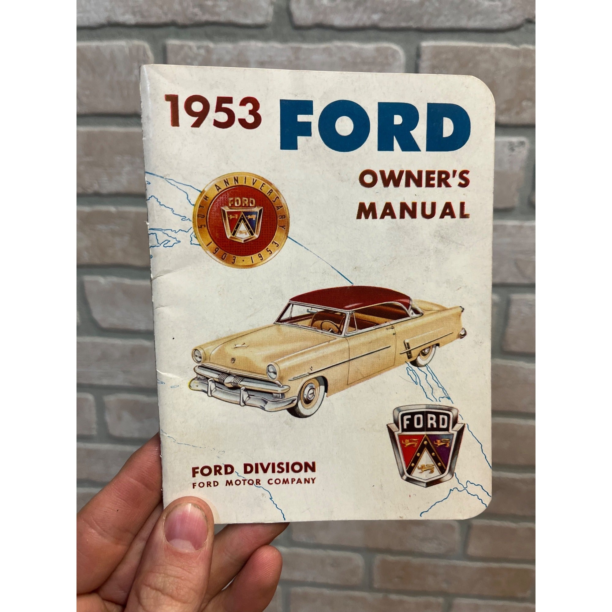 Vintage 1953 Ford Owner's Manual Original Automobile Automobilia