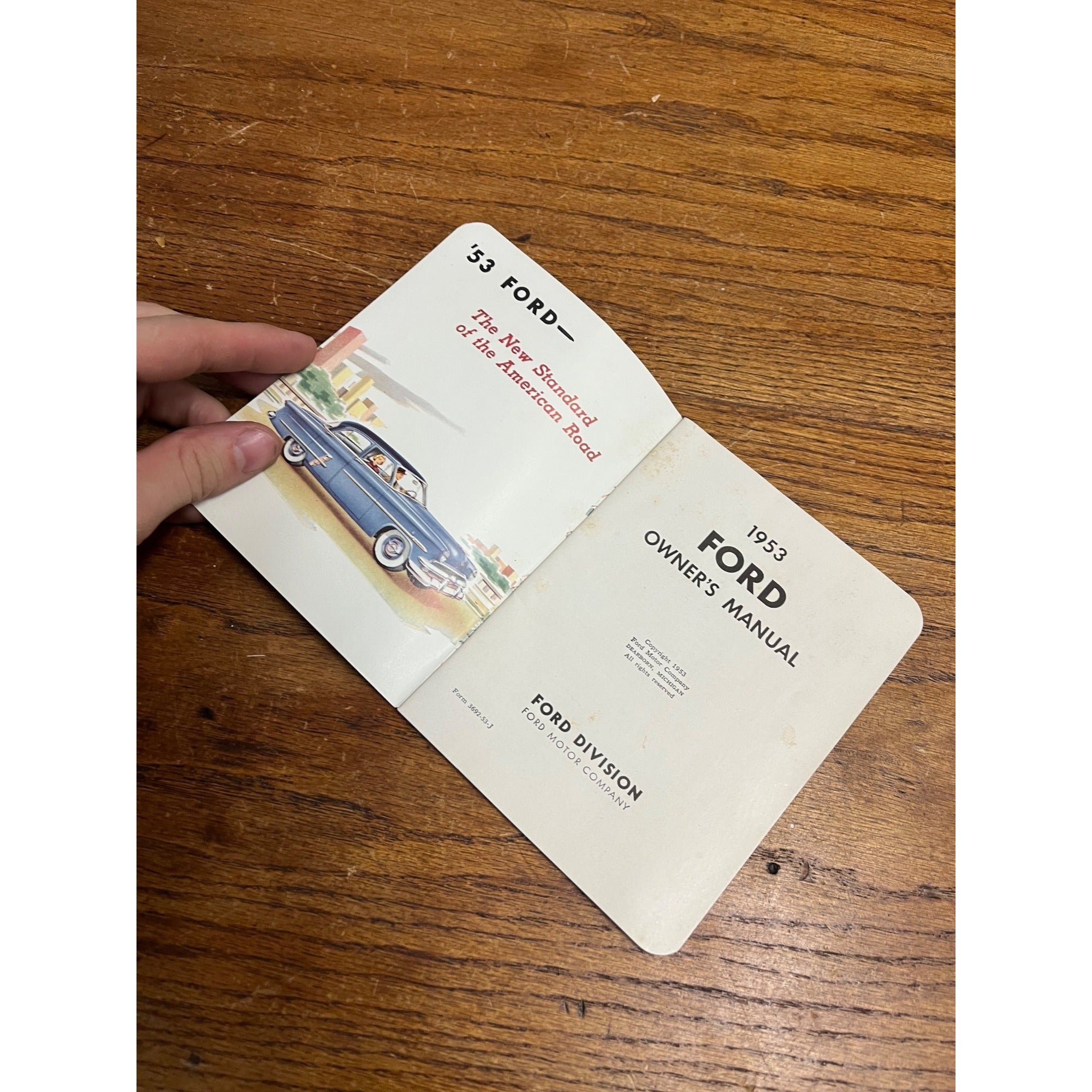 Vintage 1953 Ford Owner's Manual Original Automobile Automobilia