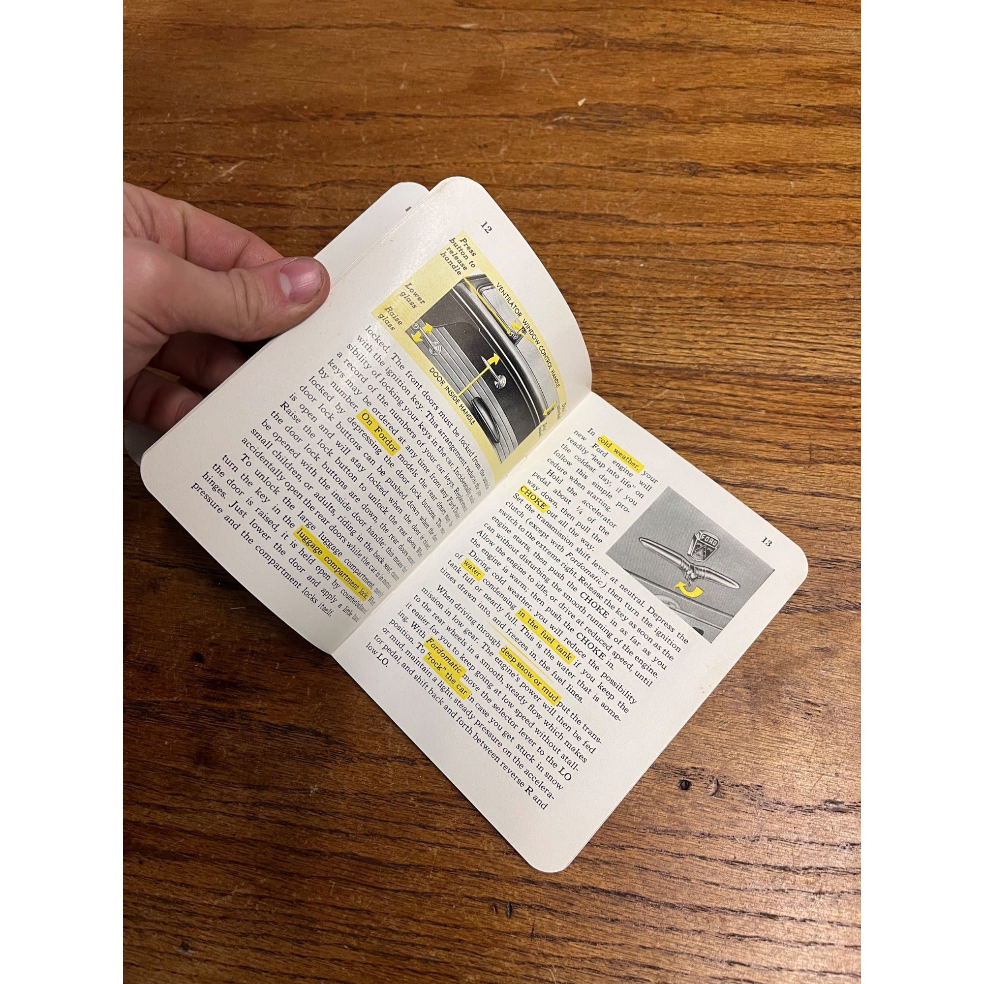 Vintage 1953 Ford Owner's Manual Original Automobile Automobilia