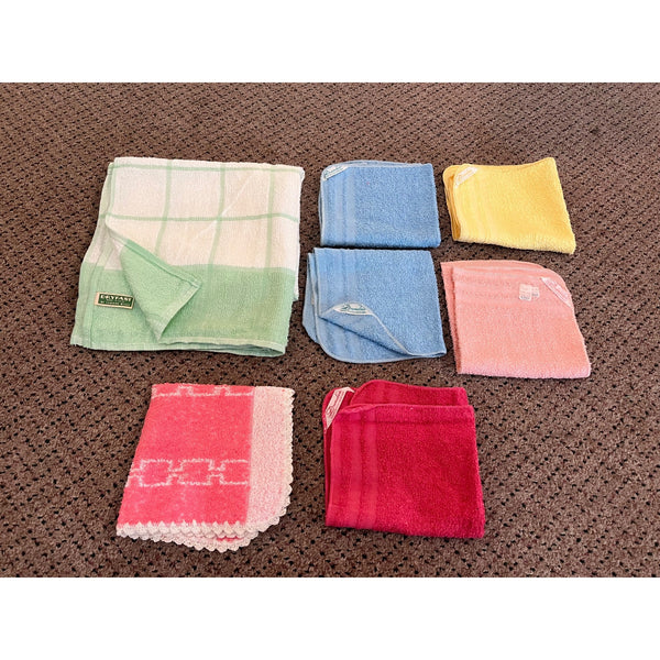 Vintage Cannon Mills Dryfast & Dundee Kitchen Towel / Dish Cloths Retro NOS NEW