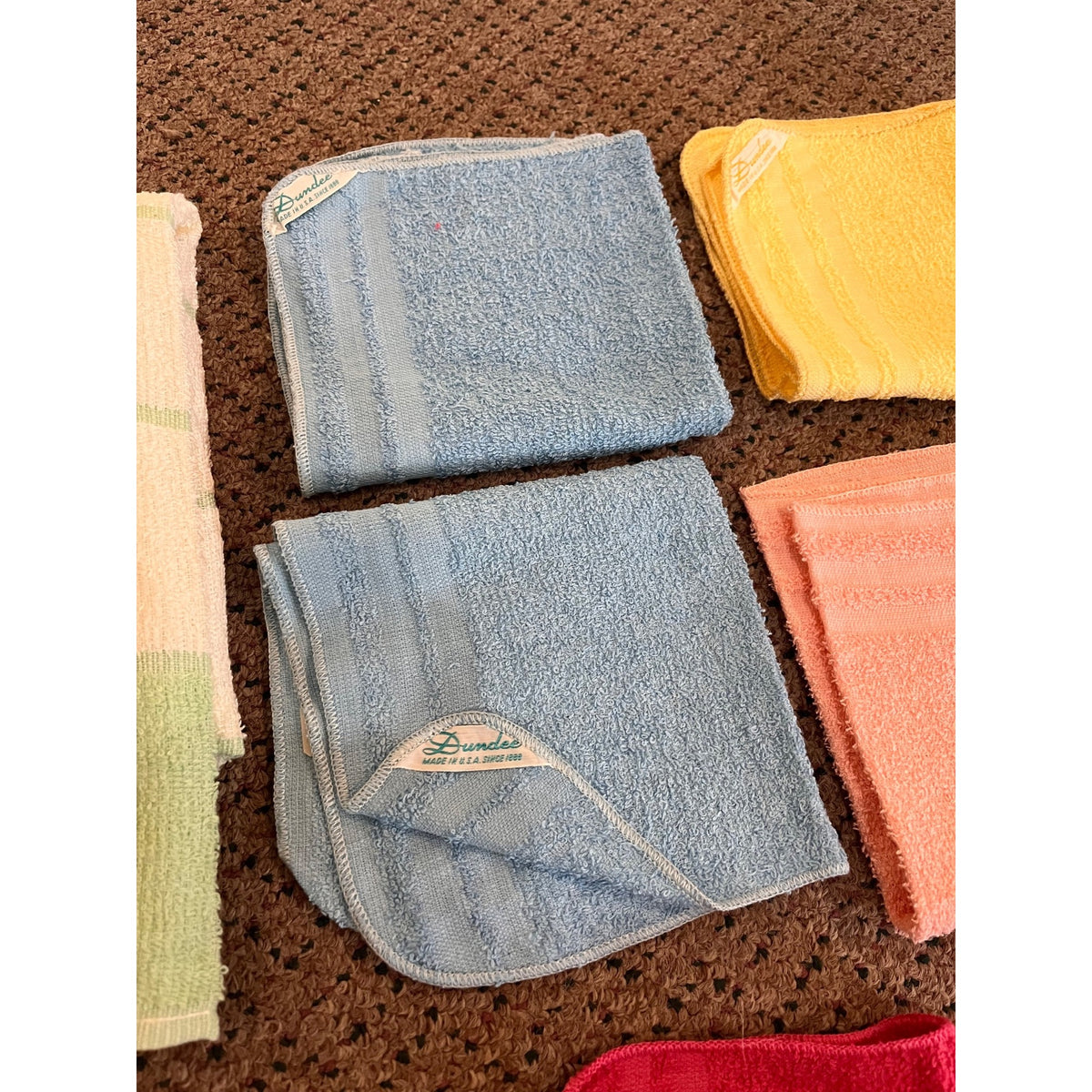 Vintage Cannon Mills Dryfast & Dundee Kitchen Towel / Dish Cloths Retro NOS NEW