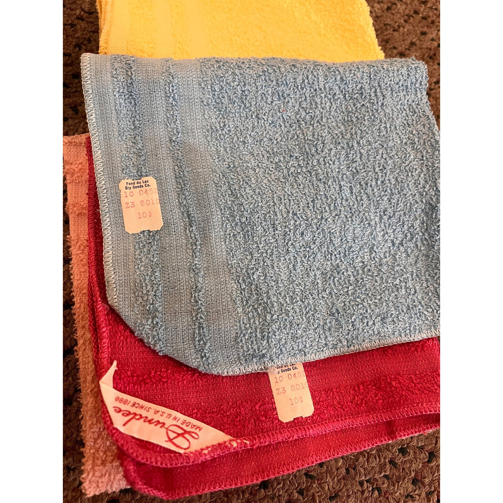 Vintage Cannon Mills Dryfast & Dundee Kitchen Towel / Dish Cloths Retro NOS NEW