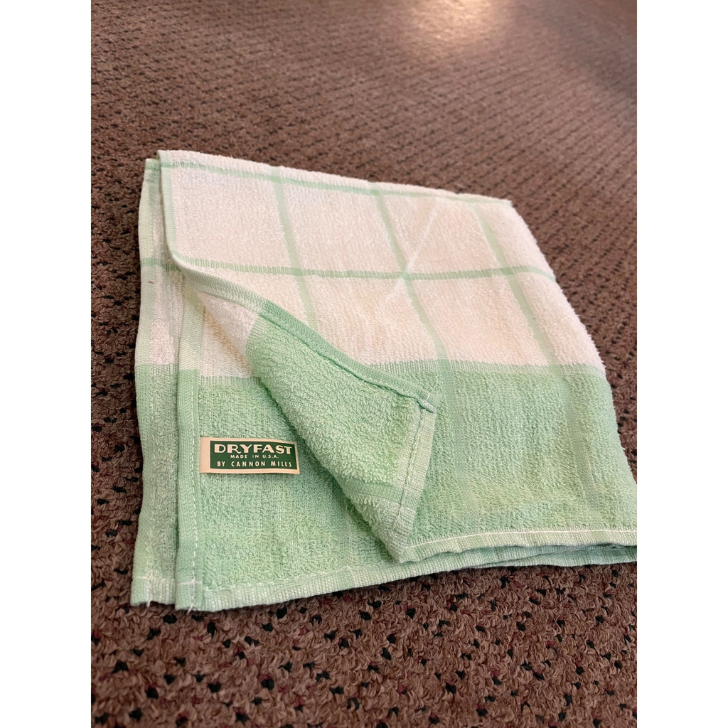 Vintage Cannon Mills Dryfast & Dundee Kitchen Towel / Dish Cloths Retro NOS NEW