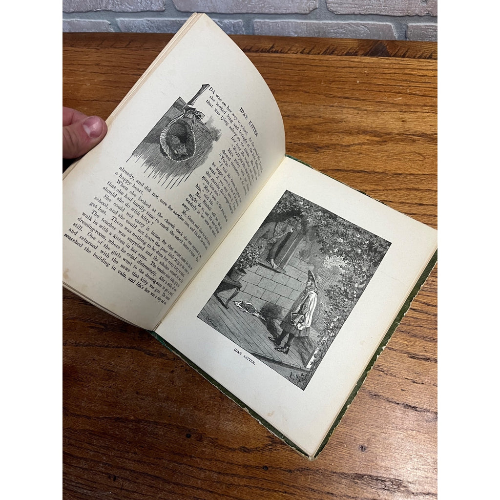 Antique Victorian Litho "Buds & Beauties" Children's Hardcover Book 1903 Conkey