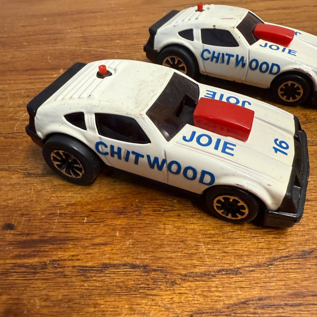 VINTAGE TONKA PUSH RACE FRICTION ACTION RACE CAR WHITE REPAINTED