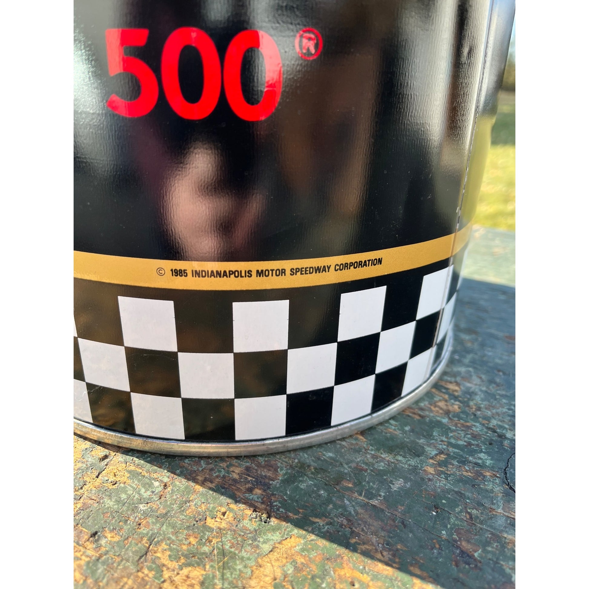 Rare 1985 Vintage Indianapolis Motor Speedway Indy 500 Trash Can