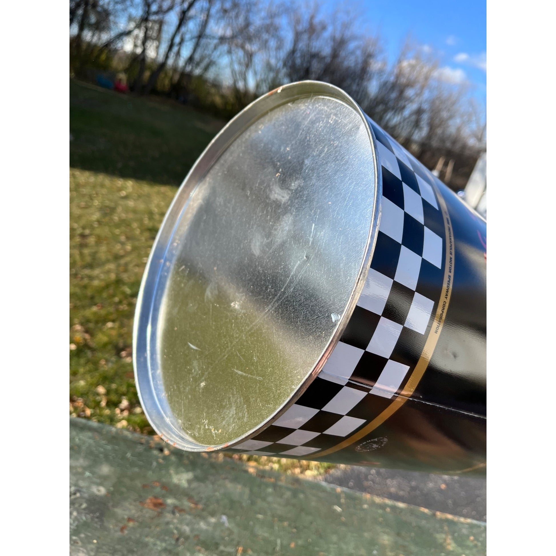 Rare 1985 Vintage Indianapolis Motor Speedway Indy 500 Trash Can