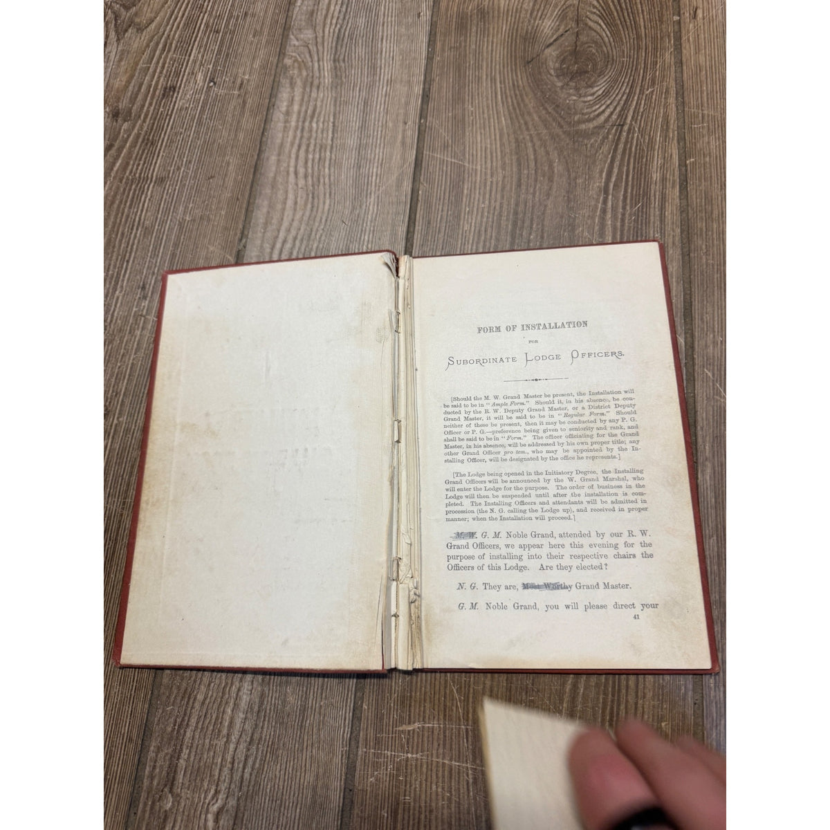 Vintage Huge Lot IOOF Odd Fellows Book Manual Lot 1800s-1950s Misc Papers