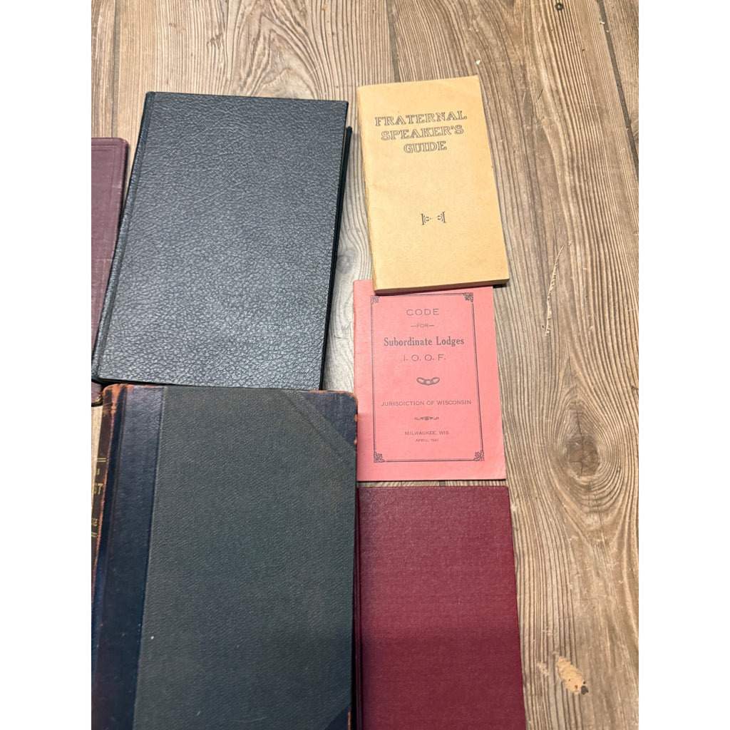 Vintage Huge Lot IOOF Odd Fellows Book Manual Lot 1800s-1950s Misc Papers