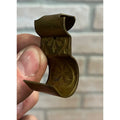 Antique Victorian Rail Moulding Picture Frame Hanging Hanger Hook Brass Ornate