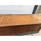 Antique General Store Oak Wooden Mercantile Counter Display 9ft