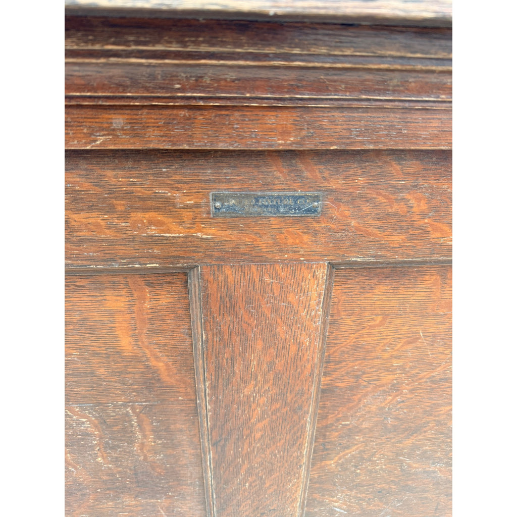 Antique General Store Oak Wooden Mercantile Counter Display 9ft