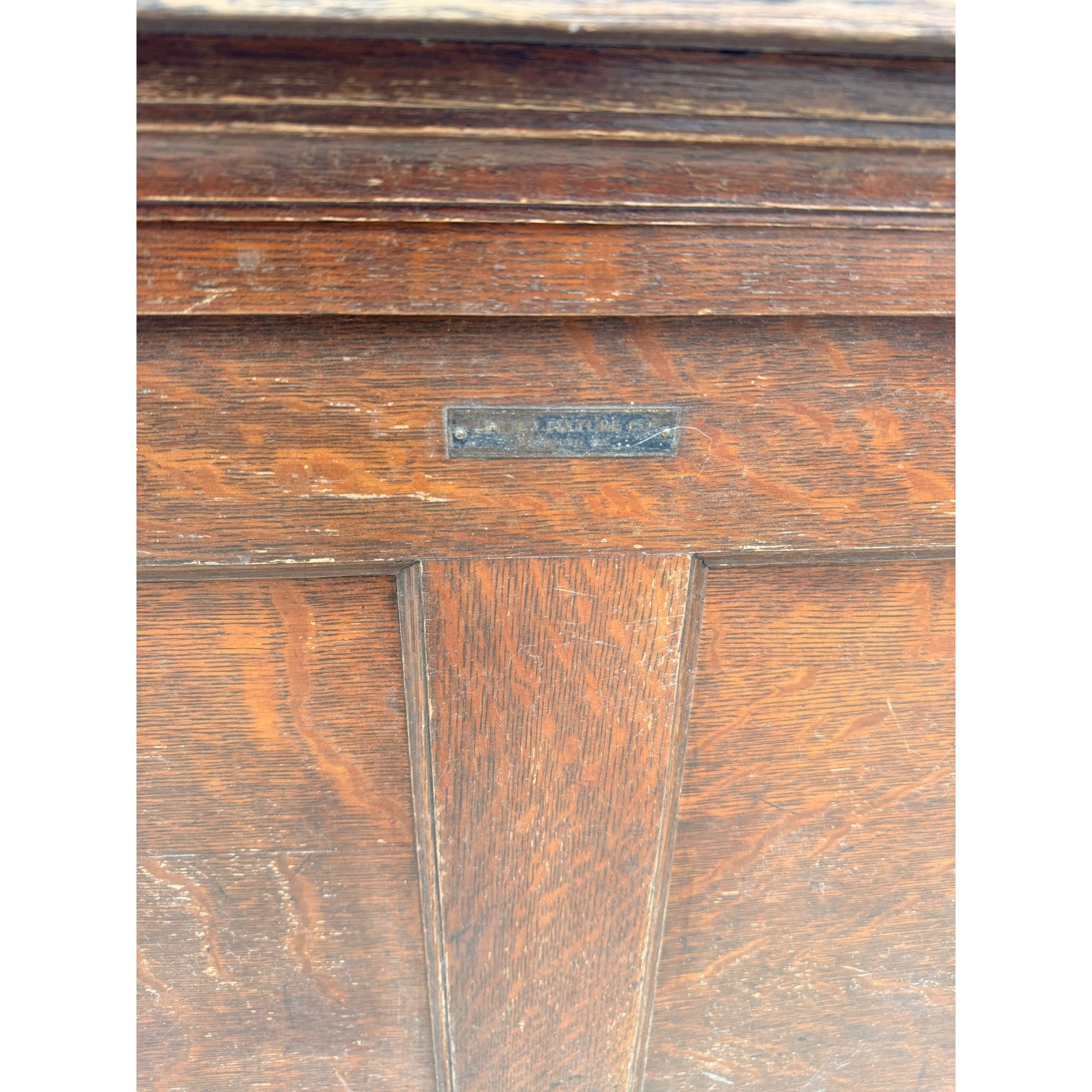 Antique General Store Oak Wooden Mercantile Counter Display 9ft