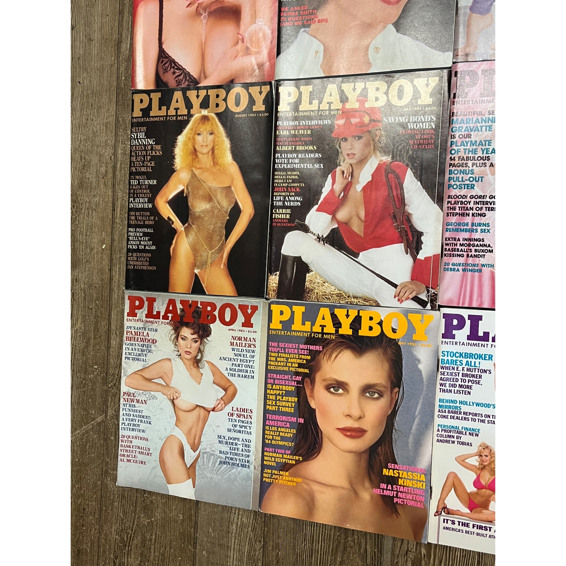 Vintage 1983 Playboy Magazines Lot (9) Entertainment for Men