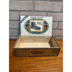 Vintage Old Time Shoe Peg Cigar Wooden Box Advertising Display PA Pennsylvania