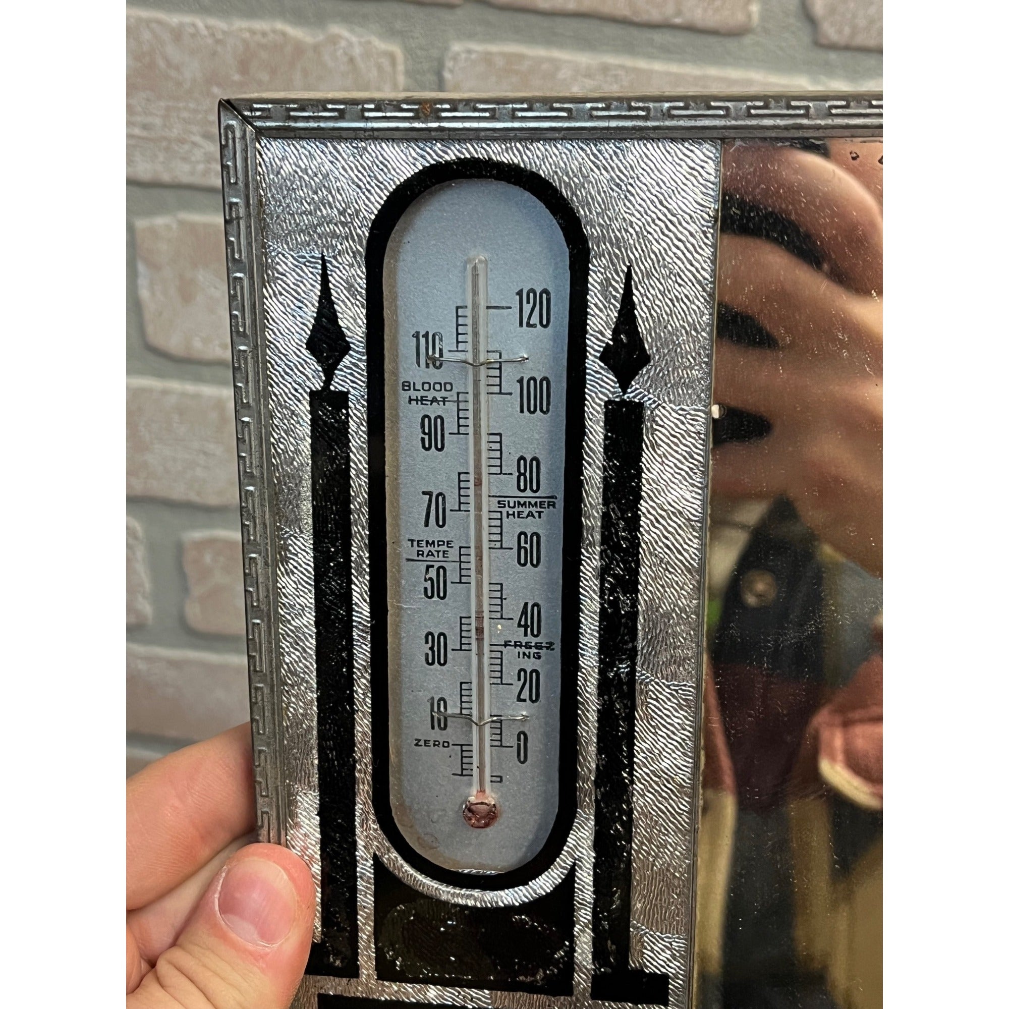 Vintage Neitzel Grocery & Meats Store Advertising Sign Thermometer Ashippun Wis