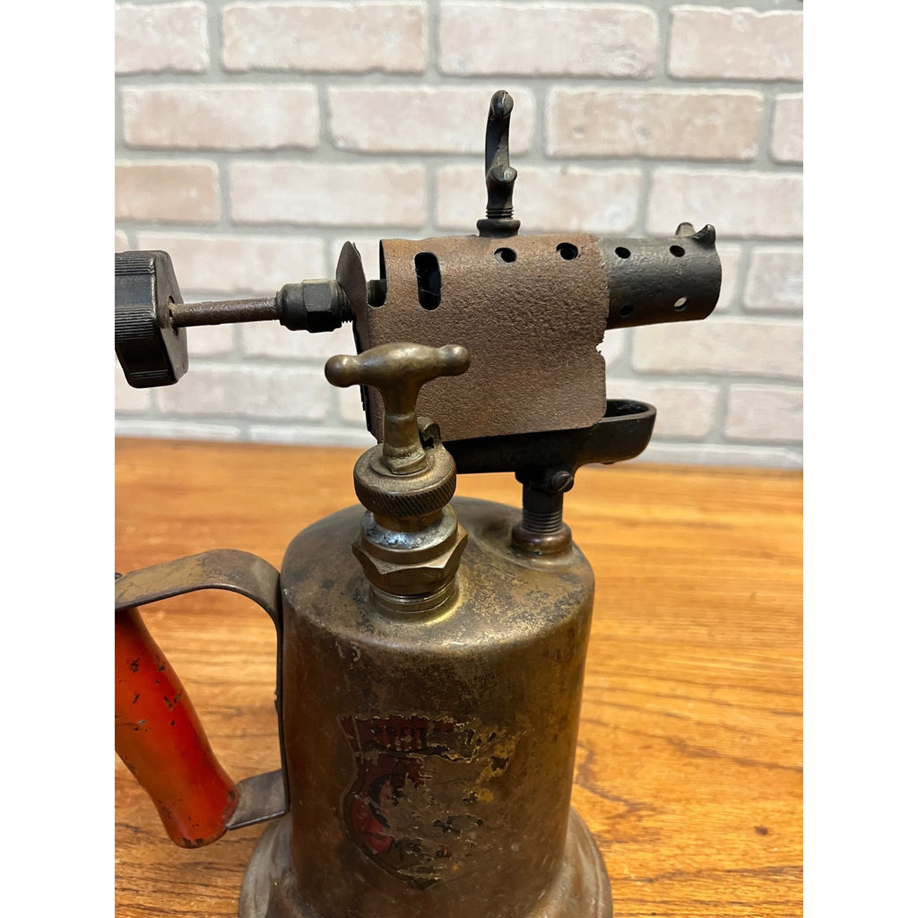 Antique Vintage Brass Gasoline Gas Blow Torch Tool Clayton & Lambert Patent 1921