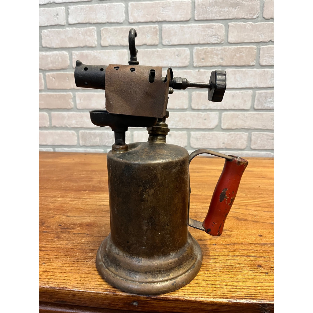 Antique Vintage Brass Gasoline Gas Blow Torch Tool Clayton & Lambert Patent 1921