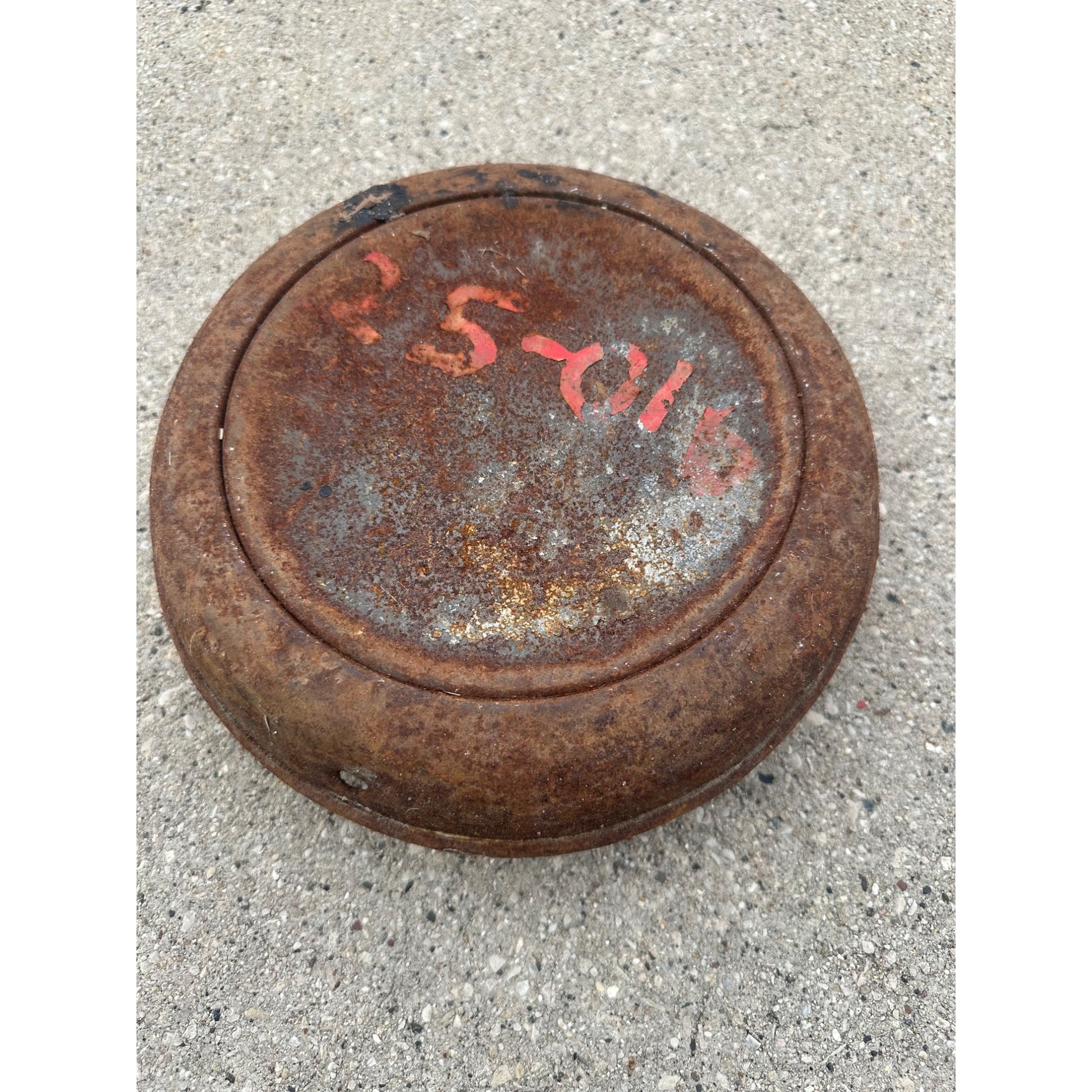 Antique Steel Metal Milk Can Lid Cover Replacement Primitive Rustic