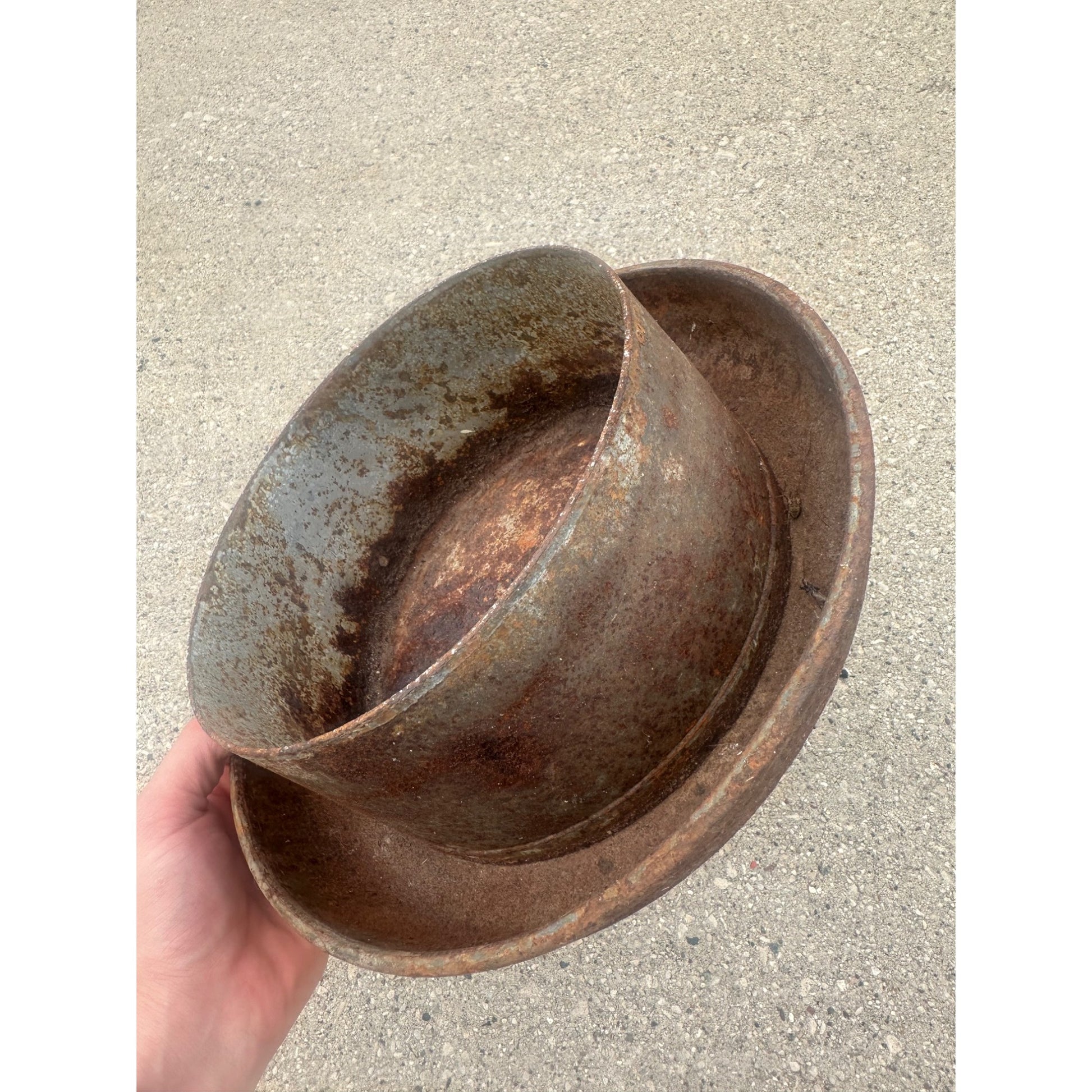 Antique Steel Metal Milk Can Lid Cover Replacement Primitive Rustic