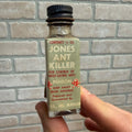 Vintage Jones Ant Killer Poison Label Bottle Madison Wisconsin Glass Bottle