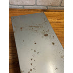 Vintage Weiss Gray Metal Recipe Box Filing Index Card Holder 13" Long Industrial