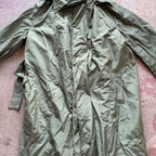 Vintage U.S. Army Trench Raincoat Size 36S 1940s-1950s