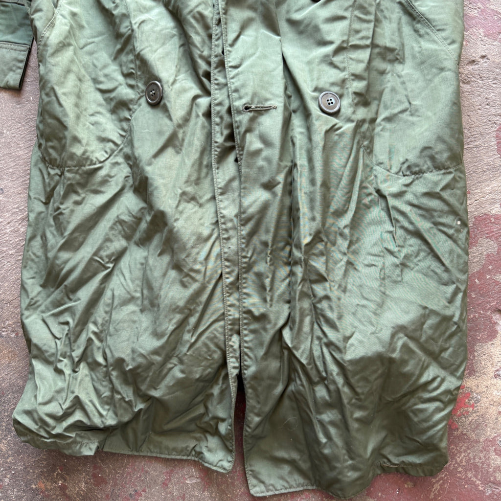 Vintage U.S. Army Trench Raincoat Size 36S 1940s-1950s
