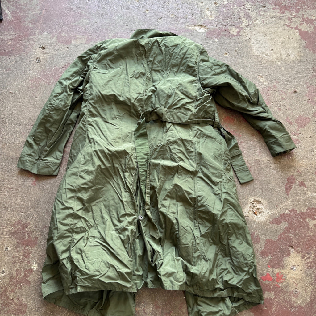 Vintage U.S. Army Trench Raincoat Size 36S 1940s-1950s
