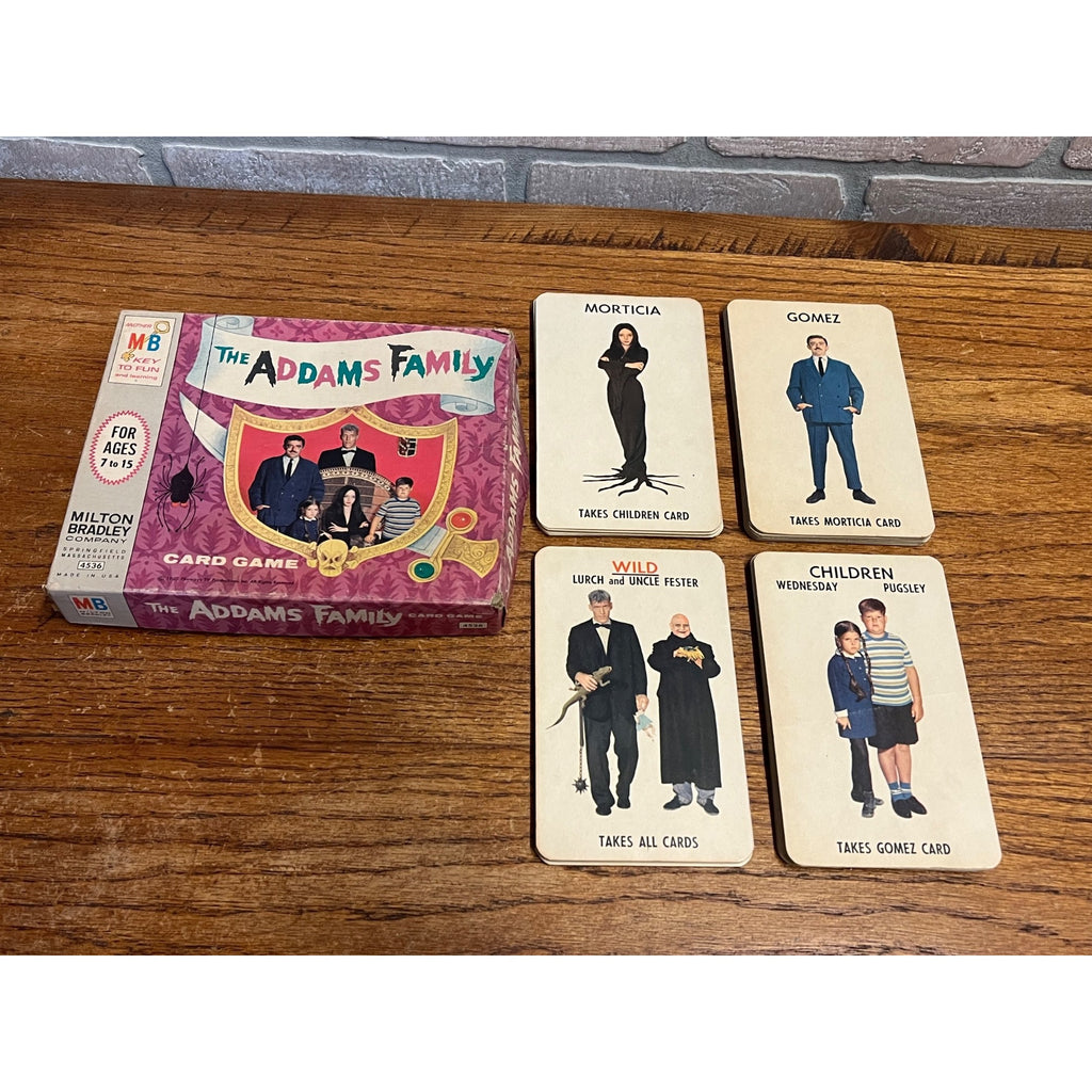 Vintage The Addams Family Television Show Card Game Milton Bradley Company