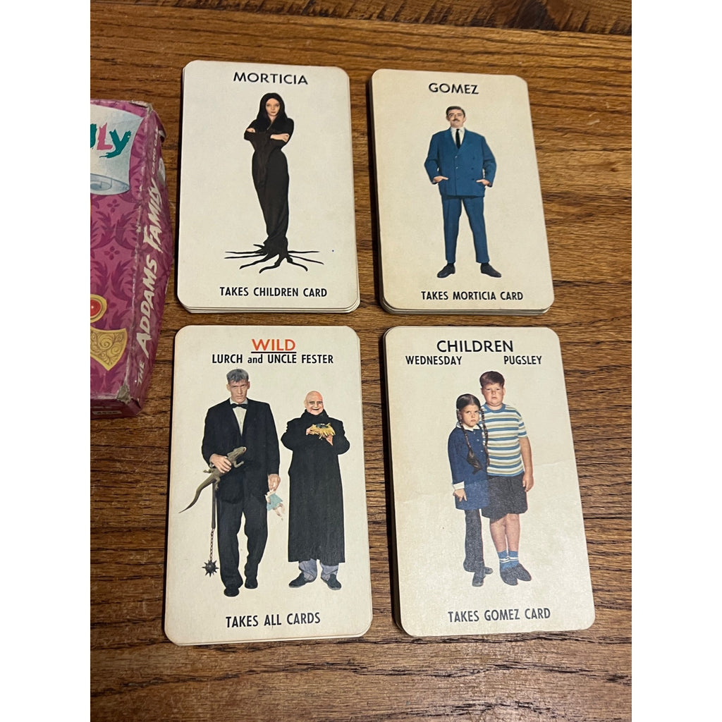 Vintage The Addams Family Television Show Card Game Milton Bradley Company