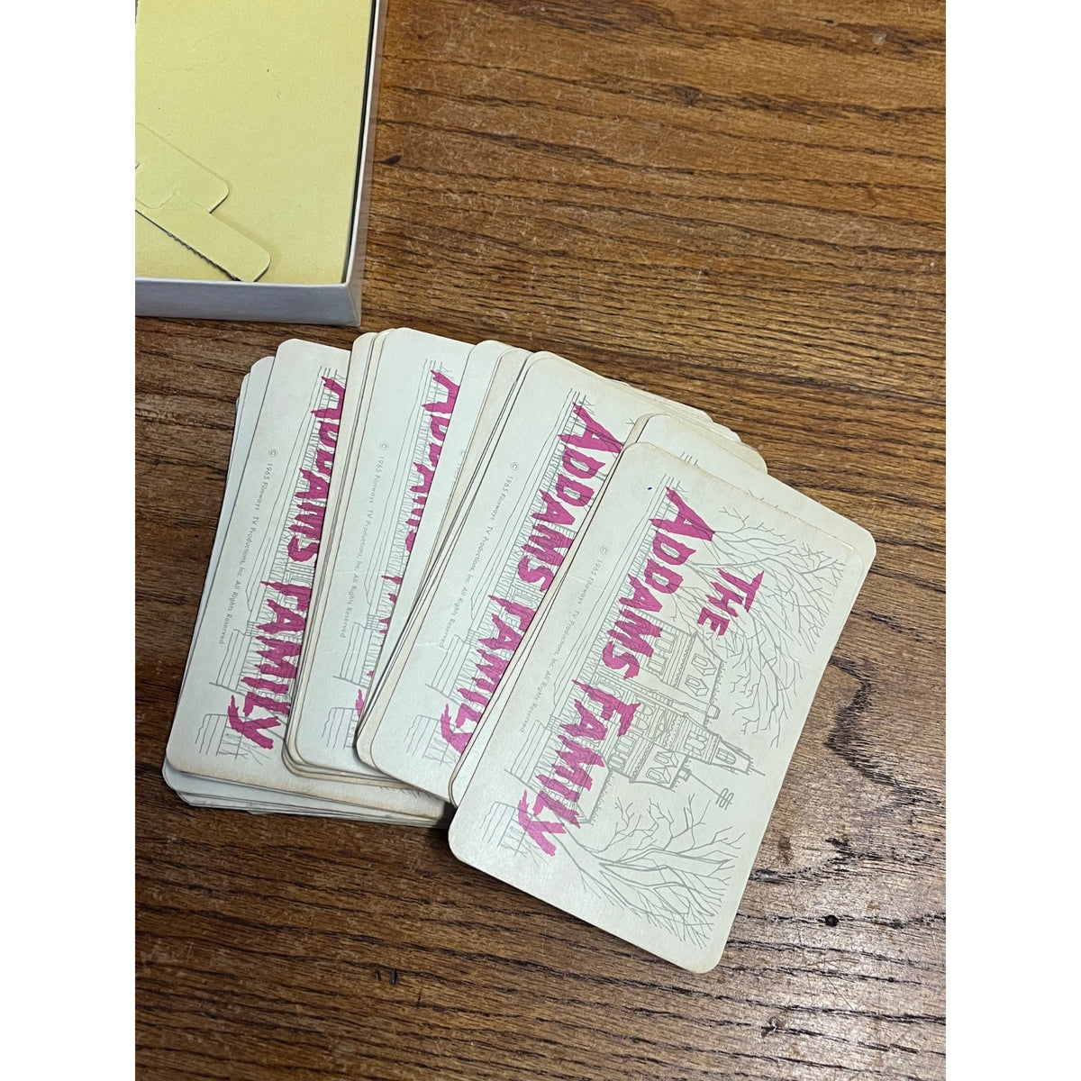 Vintage The Addams Family Television Show Card Game Milton Bradley Company